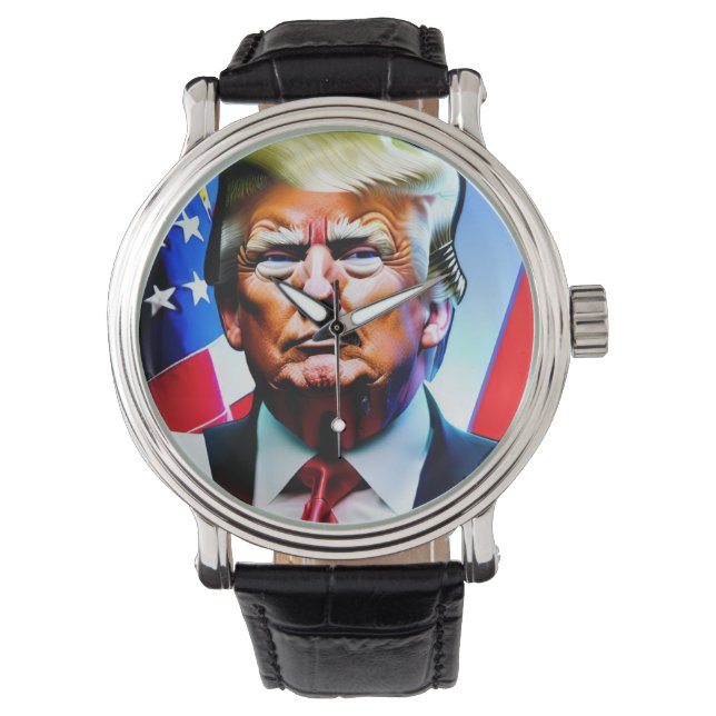 Montre Donald Trump à visage découvert (devant)