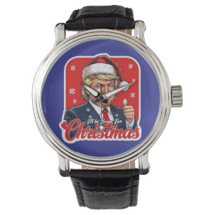 Montre Donald Trump Christmas Santa Claus Art