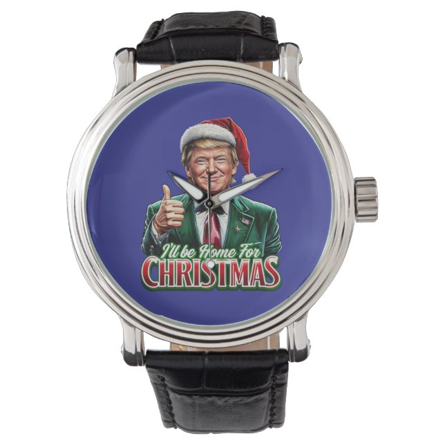 Montre Donald Trump Noël Le chapeau du Père Noël monte (devant)