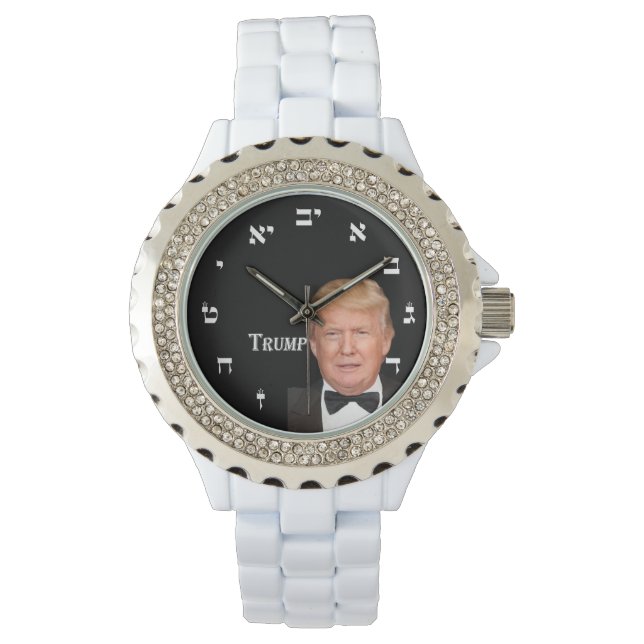 Montre Donald Trump - Numéros hébreux (devant)