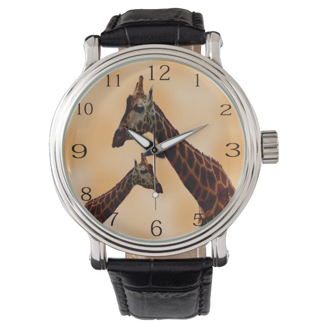 Montre Double problème de girafe, (devant)