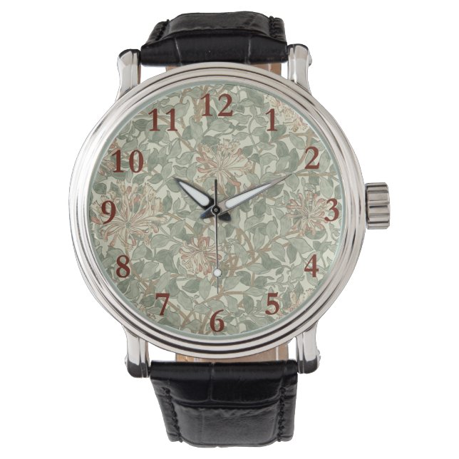 Montre Douce Chèvre Vintage William Morris Chèvrefeuille (devant)
