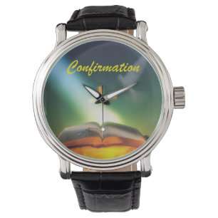 Montre Dove de confirmation, Bible, Croix