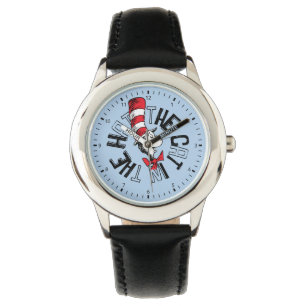 Montre Dr Seuss Chat dans l'art rond Casquette