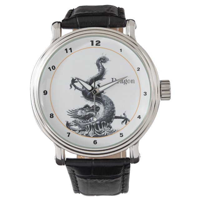 Montre Dragon chinois et Home Lucky Protectors / Dragons (devant)