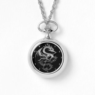 Montre Dragon de Silver Metallic