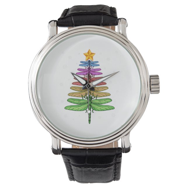 Montre Dragonfly Christmas Tree Chemise Insect Lover Xmas (devant)