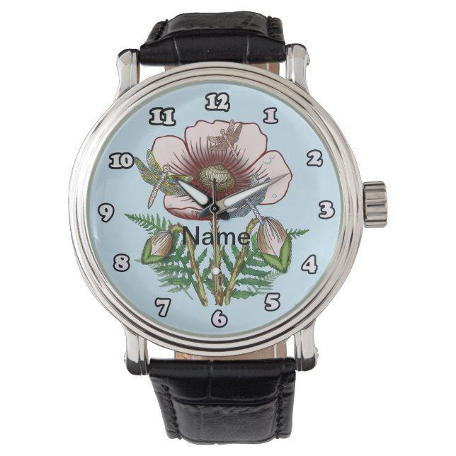 Montre Dragonfly Pale Poppy Watch (devant)