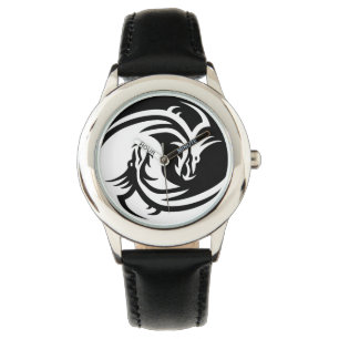 Montre dragons du yin yang