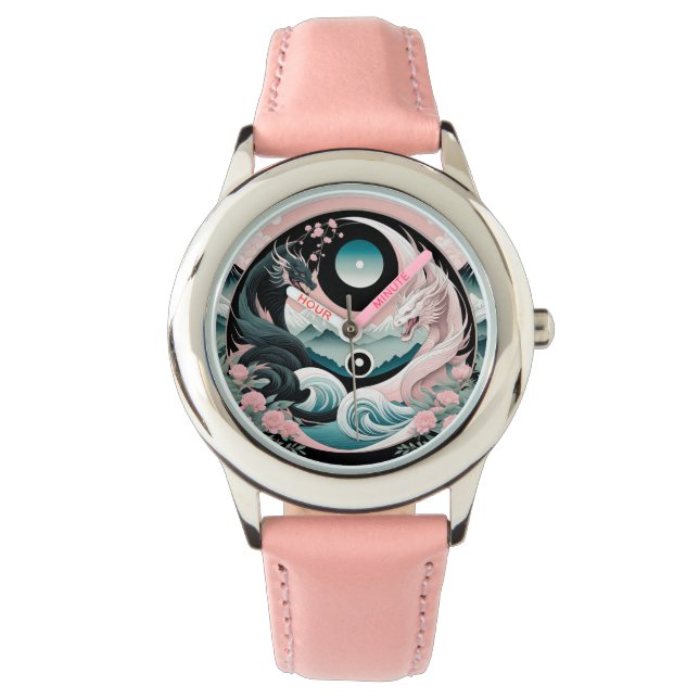 Montre Dragons Floral Mountain Rose Sage Turquoise (devant)