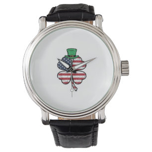 Montre Drape de trèfle vintage St. Patrick