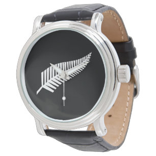 Montre Drapeau à fougère argentée (NZ)