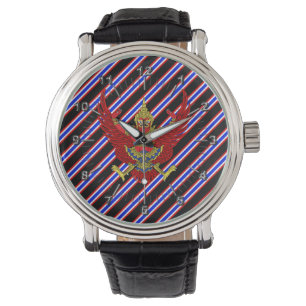 Montre Drapeau à rayures thaïlandais