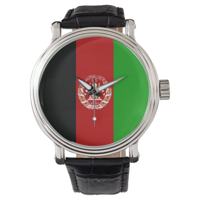 Montre Drapeau Afghanistan (devant)