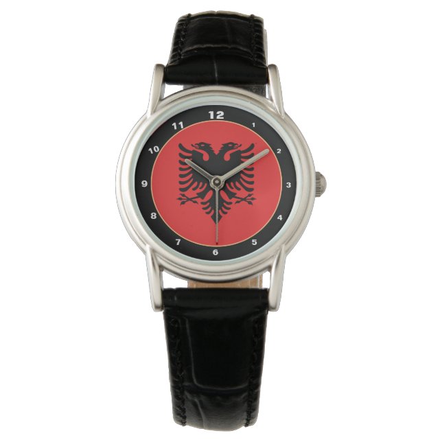 Montre Drapeau albanais & Albanie mode patriote /sports (devant)