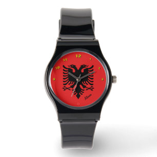 Montre Drapeau albanais, mode albanaise /sports