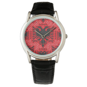 Montre Drapeau albanais motif 2