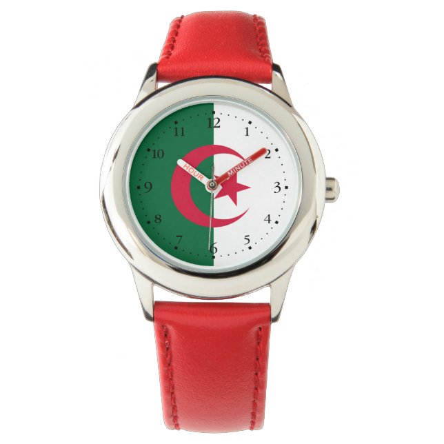 Montre Drapeau algérien patriotique (devant)