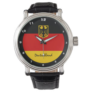 Montre Drapeau allemand et armoiries, supporters de Deuts