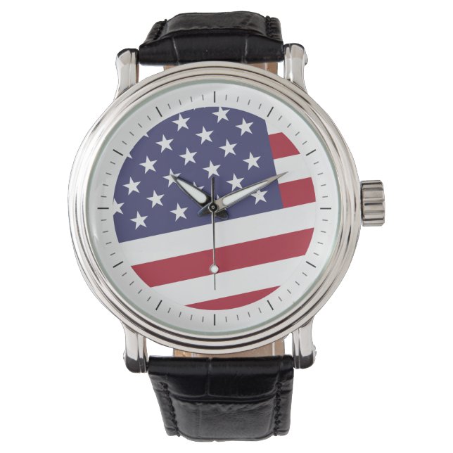 Montre Drapeau américain - Célébrons les Etats-Unis d'une (devant)