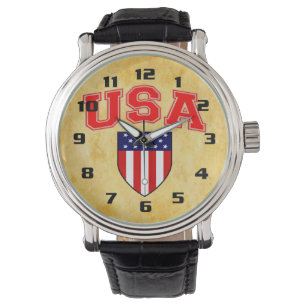 Montre Drapeau américain cool Patriotique
