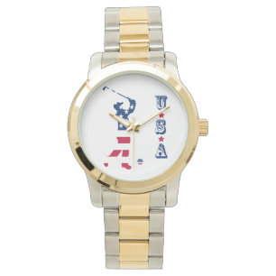 Montre Drapeau américain de golf