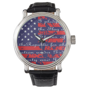 Montre Drapeau américain de l'allégeance