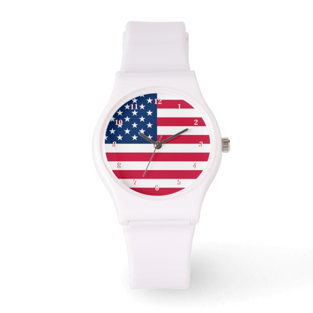 Montre Drapeau américain - États-Unis d'Amérique - Patrio (Recto)