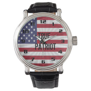 Montre Drapeau américain très patriotique True Patriot