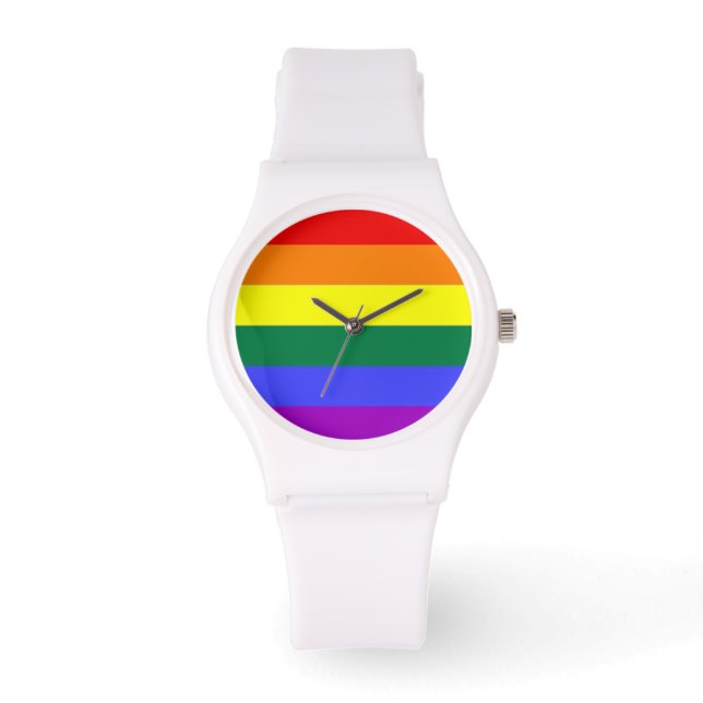 Montre Drapeau arc-en-ciel gay pride (Recto)