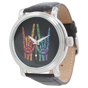Montre Drapeau arc-en-ciel LGBTQ de la fierté gay de la m