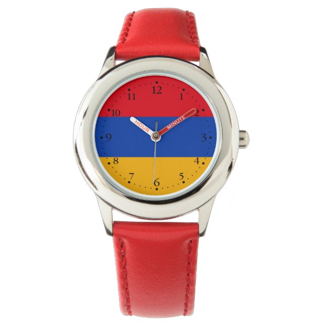 Montre Drapeau arménien patriotique (devant)