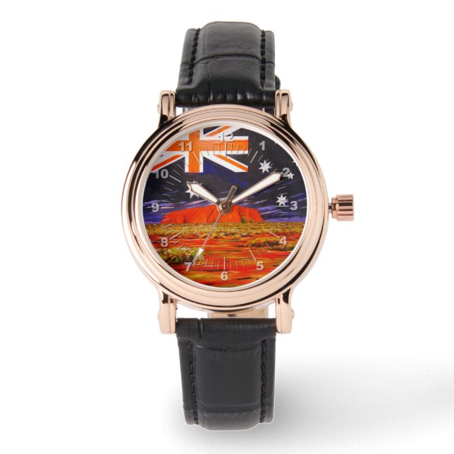 Montre Drapeau australien d'Ayers (Recto)