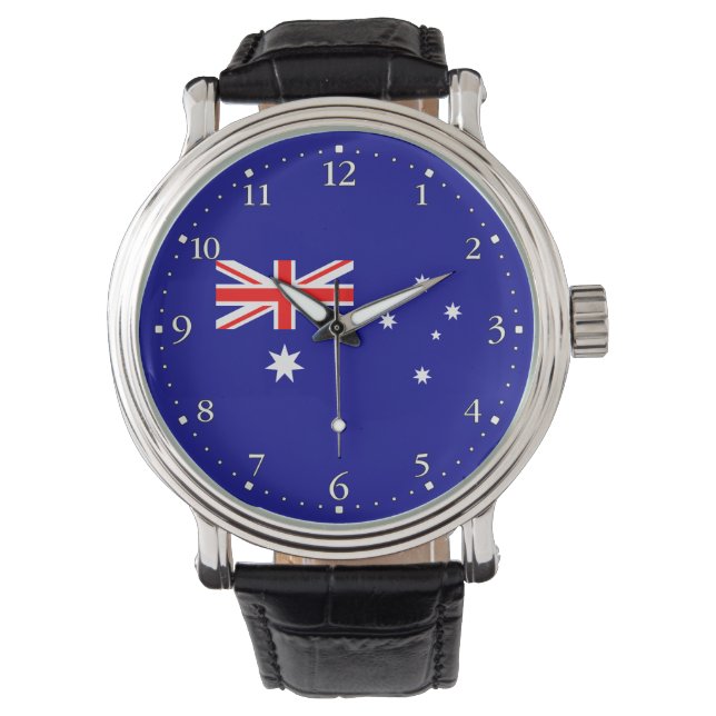 Montre drapeau australien patriotique (devant)