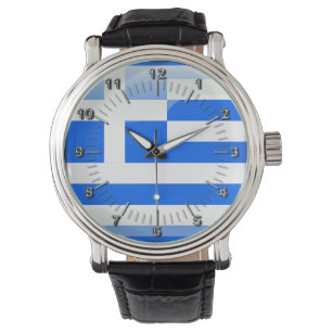 Montre Drapeau brillant grec