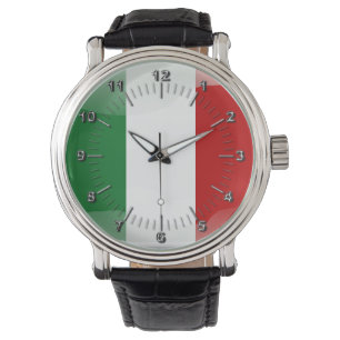 Montre Drapeau brillant italien