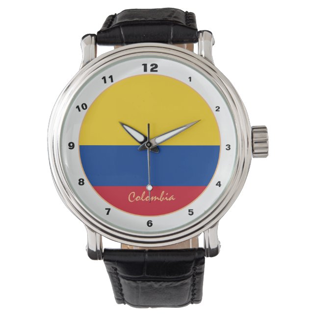 Montre Drapeau colombien & Colombie mode tendance / desig (devant)