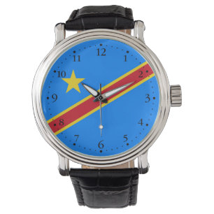 Montre Drapeau Congo Kinshasa