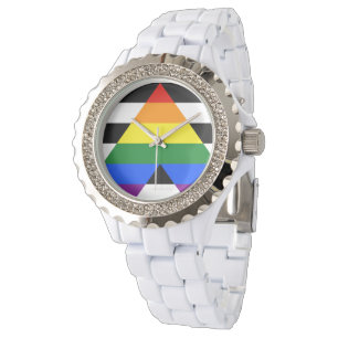 Montre Drapeau d'allié straight de SlipperyJoe lisse arc-