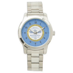 Montre Drapeau de Boston, Massachusetts Wristwatch