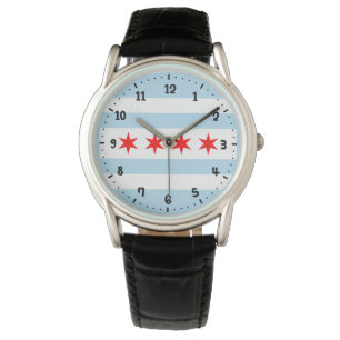 Montre Drapeau de Chicago, Illinois Watch