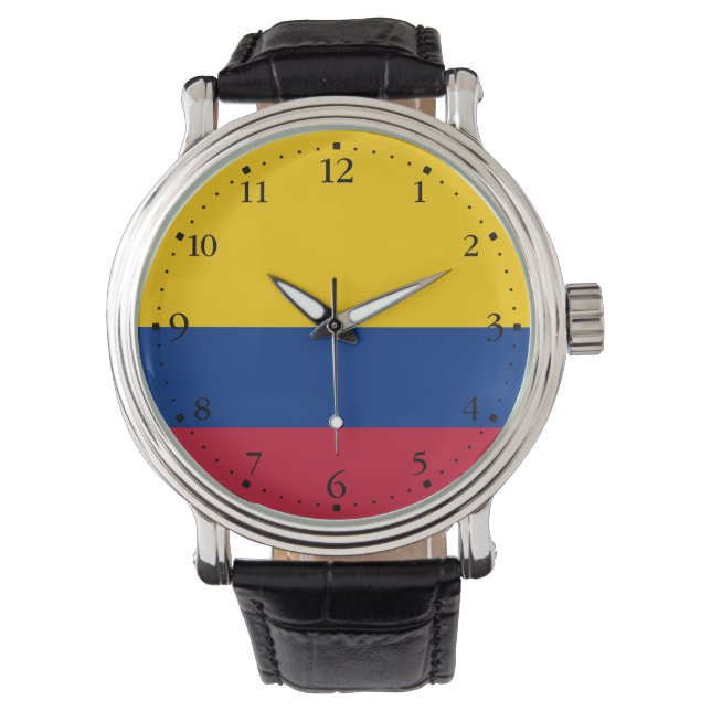 Montre Drapeau de Colombie (devant)