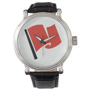 Montre Drapeau de course rouge