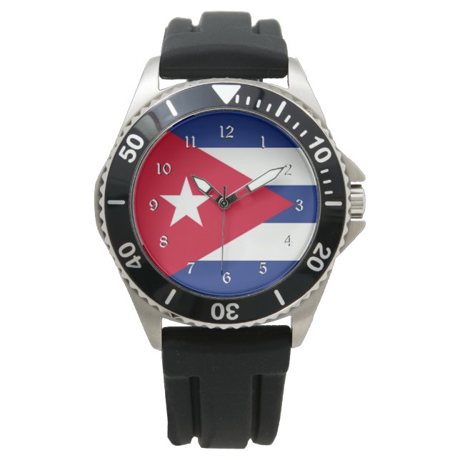 Montre Drapeau de Cuba (devant)