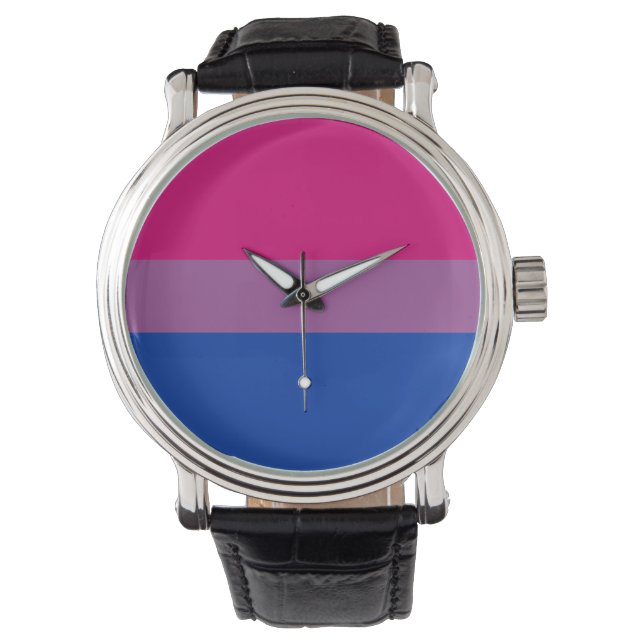 Montre Drapeau de fierté bisexuel (devant)