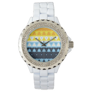 Montre Drapeau de fierté BoHo Groovy Géométrique Abstrait