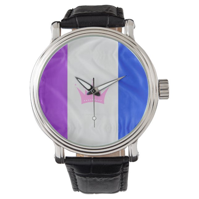 Montre Drapeau de fierté de la culture drag de SlipperyJo (devant)