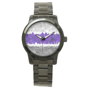Montre Drapeau de fierté Greygender Boho Géométrique Mod