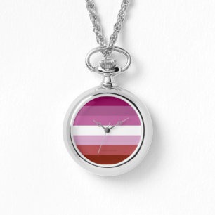 Montre Drapeau de fierté lesbienne de SlipperyJoe's fémin