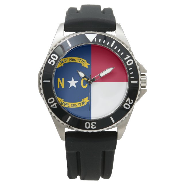Montre Drapeau de la Caroline du Nord (devant)